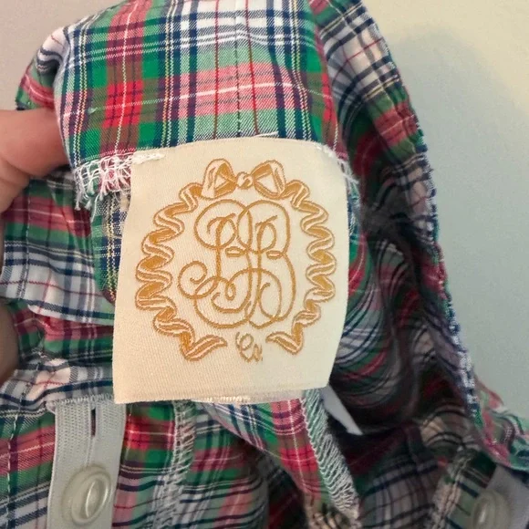 The Beaufort Bonnet Green and Res Plaid Shorts - Picture 2 of 4